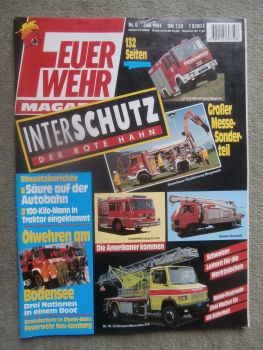 Feuerwehr Magazin 6/1994 Ölwehren am Bodensee,Löschfahrzeug E-one,Decker Swisslift,DL 18-12 Ehrsam/Mercedees 814