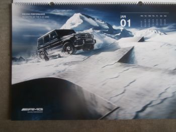 Mercedes Benz AMG Kalender 2013 G63 W463,SLS Electric Drive,SL63,CLS63 +Shooting Brake