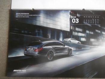 Mercedes Benz AMG Kalender 2013 G63 W463,SLS Electric Drive,SL63,CLS63 +Shooting Brake