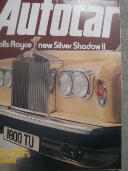 Autocar 26.2.1977 Rolls-Royce Silver Shadow2,McLaren M23,Morris Marina,CI Autohomes,Dormobile,Carawagon,