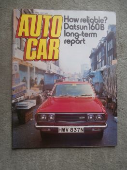 Autocar 7.4.1976 Longterm Report Datsun 160B,Alfa Romeo Alfetta,Reliant Robin 850,Buying Secondhand Hillman Avenger