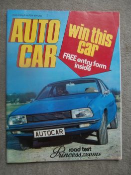 Autocar 6.3.1976 Roadtest Princess 2200 HLS,Hatchback or Estate?