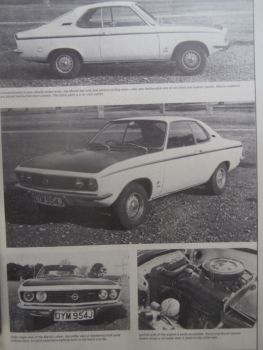 Autocar 5.11.1970 Opel Manta Road Test,Bedford Caravan,Bedford Dormobile Debonair tested,