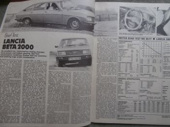 Motor 2.7.1977 Lancia Beta 2000 Roadtest,Polski,VWLT28,Ford Fiesta,