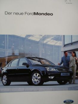 Ford Mondeo August 2003 Ambiente Trend Viva und Sport,Ghia +X +ST220 +Turnier