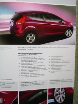 Ford Fiesta Ambiente Trend Ghia Titanium  3-türer 5-türer September 2008