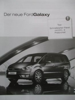 Ford Galaxy Vorabinformation Ambiente Trend Ghia 107kw Benzin Diesel 74kw 96kw 103kw