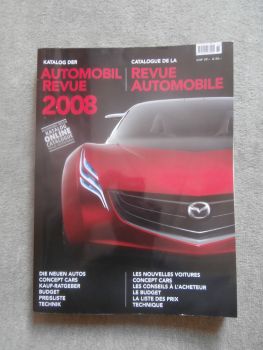 Automobil Revue Katalog 2008 Neue Autos,Conceptcars,Kauf-Ratgeber, Preisliste,Technik