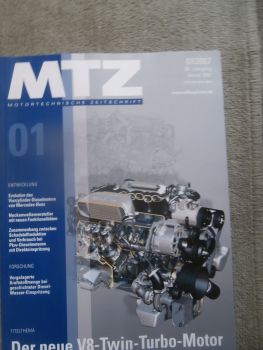 Motortechnische Zeitschrift 1/2007 Bentley Arnage V8 Twin-Turbo Motor mit 373kw,Mercedes Benz OM646EVO,