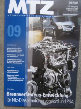 Motortechnische Zeitschrift 9/2006 Sounddesign in der Ansaugstrecke,Katalysatorkonzept zur Reduzierung des Dieselpartikelfilter Volumens