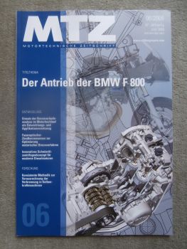 Motortechnische Zeitschrift 6/2006 BMW F800 Antrieb mit 62,5kw,