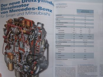 Motortechnische Zeitschrift 1/2005 smart forfour CDI +Mitsubishi Colt Di-D Motoren 50kw 70kw