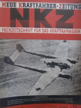 Neue Kraftfahrer Zeitung Nr.15/1941 Focke Wulf FW189,