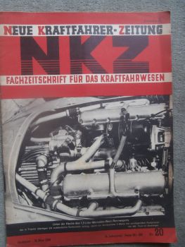 Neue Kraftfahrer Zeitung Nr. 20/1939 Mercedes-Benz Rennwagen,Sokol 200,