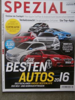 Focus Spezial die besten Autos 2016 +Verkehrsrecht +Elektroautos