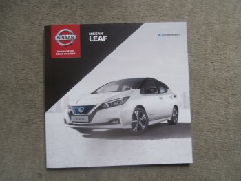 Nissan Leaf (ZE1) Prospekt +Zubehör April 2020