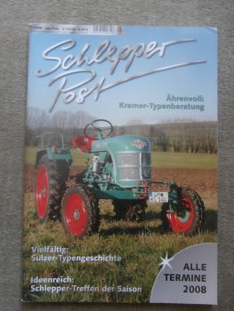 Schlepper Post 1/2008 Kramer Typenberatung, Sulzer Typengeschichte,Henschel Motoren
