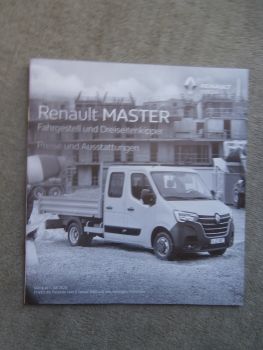 Renault Master Fahrgestell & Dreiseitenkipper Preise & Ausstattungen Juli 2020