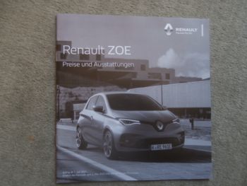 Renault Zoe Preise & Ausstattungen Juli 2020