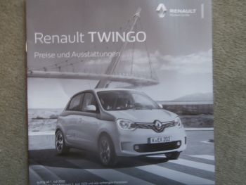 Renault Twingo Preise & Ausstattungen Juli 2020