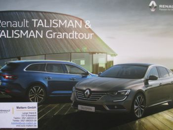 Renault Talisman & Grandtour 9/2018 +Initiale Paris +Business Edition +Preisliste 7/2020