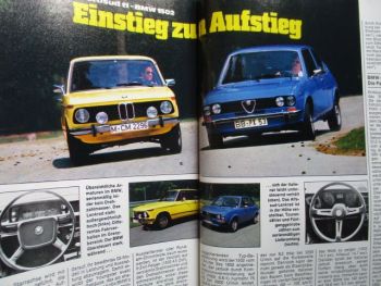 sport auto 9/1975 Opel Manta GT/E, Ford Escort RS2000,BMW 1502 vs. Alfasud ti,Zakspeed Escort II