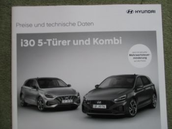 Hyundai i30 5-türer und Kombi Preisliste Juni 2020