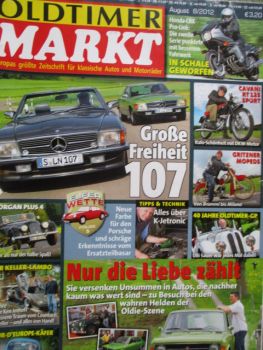 Oldtimer Markt 8/2012 Mercedes Benz SL R107,Morgan Plus4,De Tomaso,Audi 50, Escort III,Fiat 128 Kombi