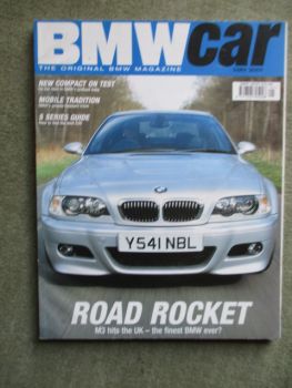 BMW Car 5/2001 316ti 325ti E46 Compact,Z3 2.2i Roadster vs. Fiat Barchetta,Mutec 350Ci E46,Dinan,M3 E46735i E38,5 Series E39 Buying Guide