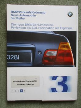 BMW 3er Reihe E46 Verkaufsförderung Vorstellung +Katalog +Preise+Sonderdruck +CD