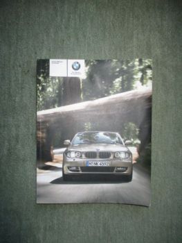 BMW 128i 135i E88 Owners Manual Cabriolet US Modell Englisch Handbuch Februar 2010