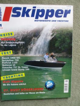 Skipper 1/2006 Maxum 1900 SR3,Quicksilver 750 Weekend,Frauscher 757 St.Tropez,Linssen Grand Sturdy 299,Proficat 1100