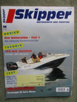 Skipper 11/2006 Rinker Captiva 226,Saga 315,Galeon 390 Fly,Aquastar Ocean Star 118,Sealine SC29,