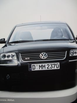 VW Passat W8 +Variant August 2001 Katalog+technischen Daten/Ausstattungen