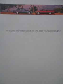 Mercedes Benz E320 E320 Katalog Coupés Cabriolets August 1993