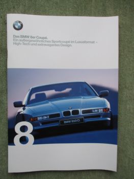 BMW 840Ci 850Ci E31 Prospekt September 1998