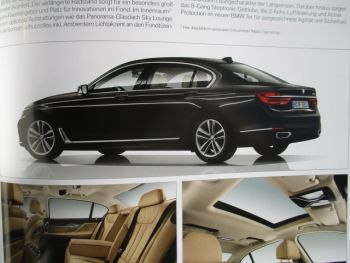 BMW 740i/Li 750i/li xdrive 730d/ld 740d/Ld 740e/Le Vorabinformation G11 G12 Flyer Katlaog März 2015