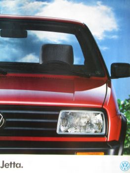 VW Jetta CL GL GT GTD Prospekt Januar 1991 Rarität