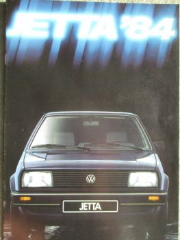 VW Jetta Typ16E 1984 Prospekt 40kw 55kw 66kw +Diesel 40kw 51kw