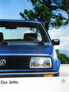 VW Jetta Typ16E GL GT GTD GT Juli 1986 +Technisches Datenblatt