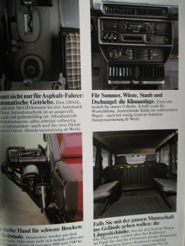 Mercedes Benz G-Modell Sonderausstattungen & Zubehör Katalog März 1983 Rarität