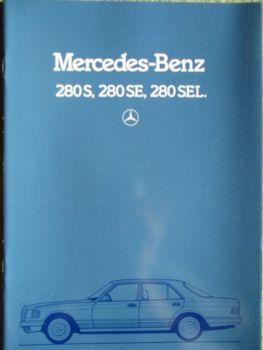 Mercedes Benz 280S 280SE 280SEL W126 Januar 1983 Prospekt