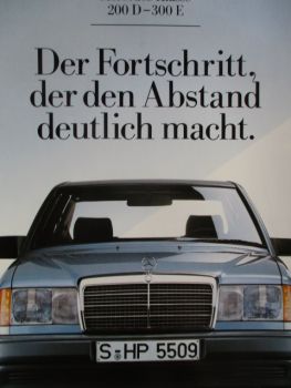 Mercedes Benz 200D-300E W124 Prospekt Dezember 1984