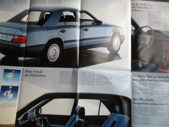 Mercedes Benz 200D-300E W124 Prospekt Dezember 1984