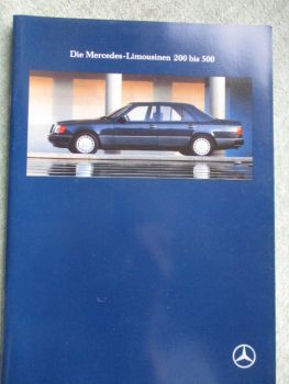 Mercedes Benz 200D 250D +Turbo 300D +4Matic +turbo, 230E 260E +4Matic 300E +4matic 300E-24 W124 März 1991