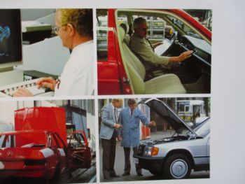 Mercedes Benz 190 +E W201 Katalog Querformat Januar 1985