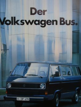 VW T3 Bus Kombi Caravelle Prospekt Januar 1985 Rarität