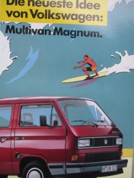 VW T3 Multivan Magnum Katalog Mai 1987 Rarität