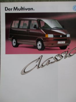 VW T4 Multivan Classic 2.0l 2.5l +Diesel 1.9l +TD +2.4l Diesel Katalog Dezember 1993