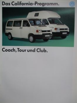 VW T4 California Coach Tour und Club Dezember 1993